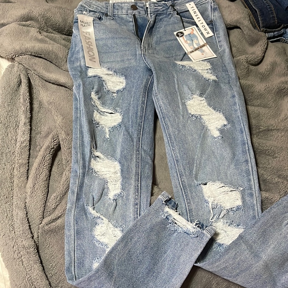 Womens High Rise Mom Jeans